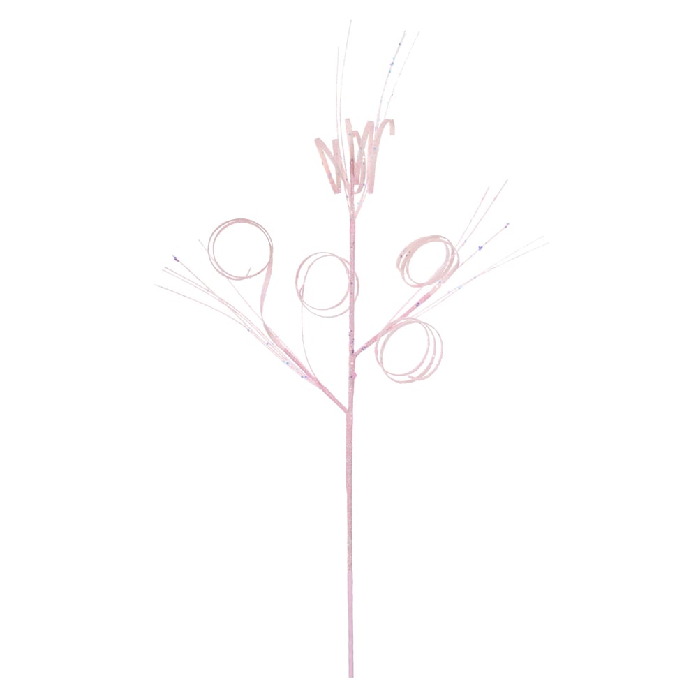 C.ESPIRAL. NATAL C/GLITTER (ROSA CLARO) 72cm