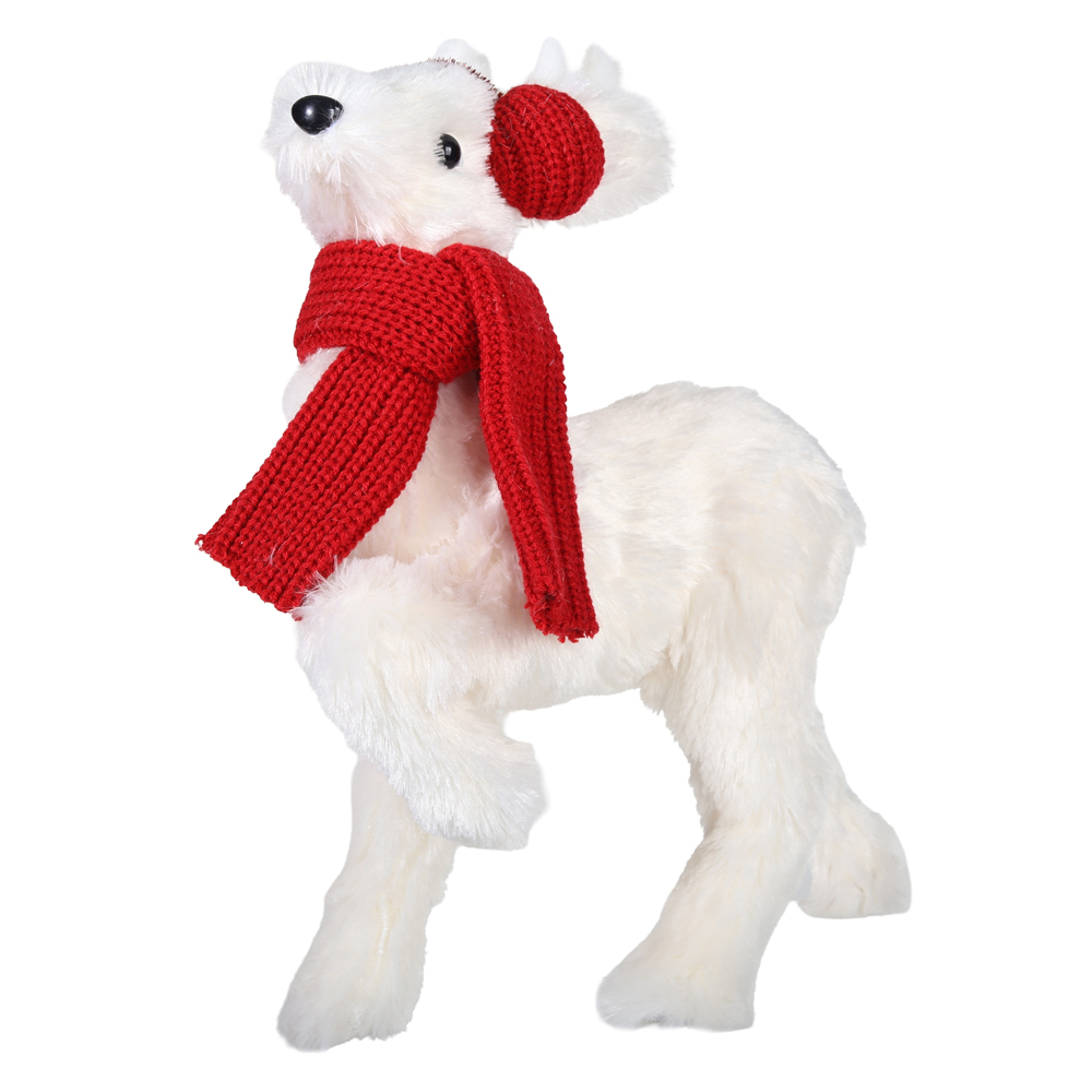 RENA NATAL EM PE (VERMELHO BRANCO) 42X28cm