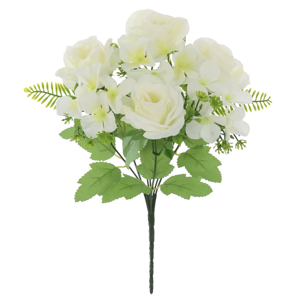 B.ROSA HORTENSIA X7 (CREME) 30cm