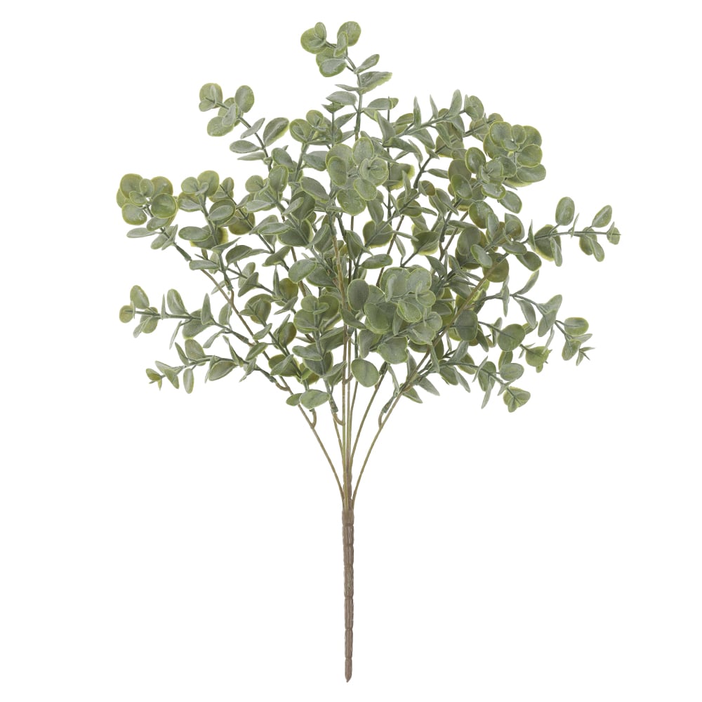 F.EUCALIPTO C/POWDER PLASTICO X35 (VERDE) 56cm