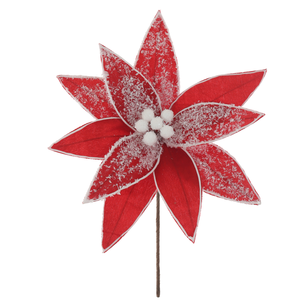 H.BICO DE PAPAGAIO AVELUDADO NEVADO NATAL (VERMELHO) 19cm 30d 10P
