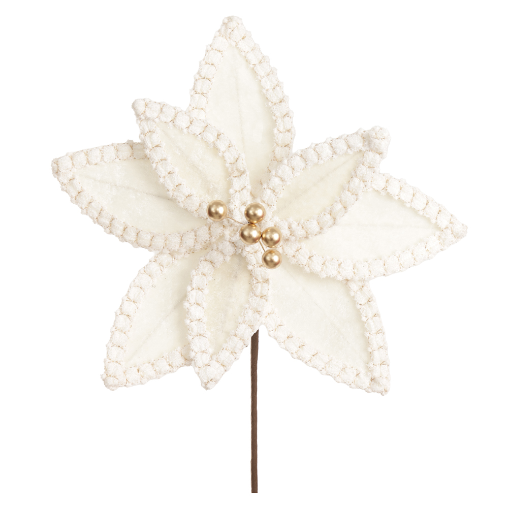 H.BICO DE PAPAGAIO AVELUDADO NATAL (OFF WHITE) 19cm 26d 8P