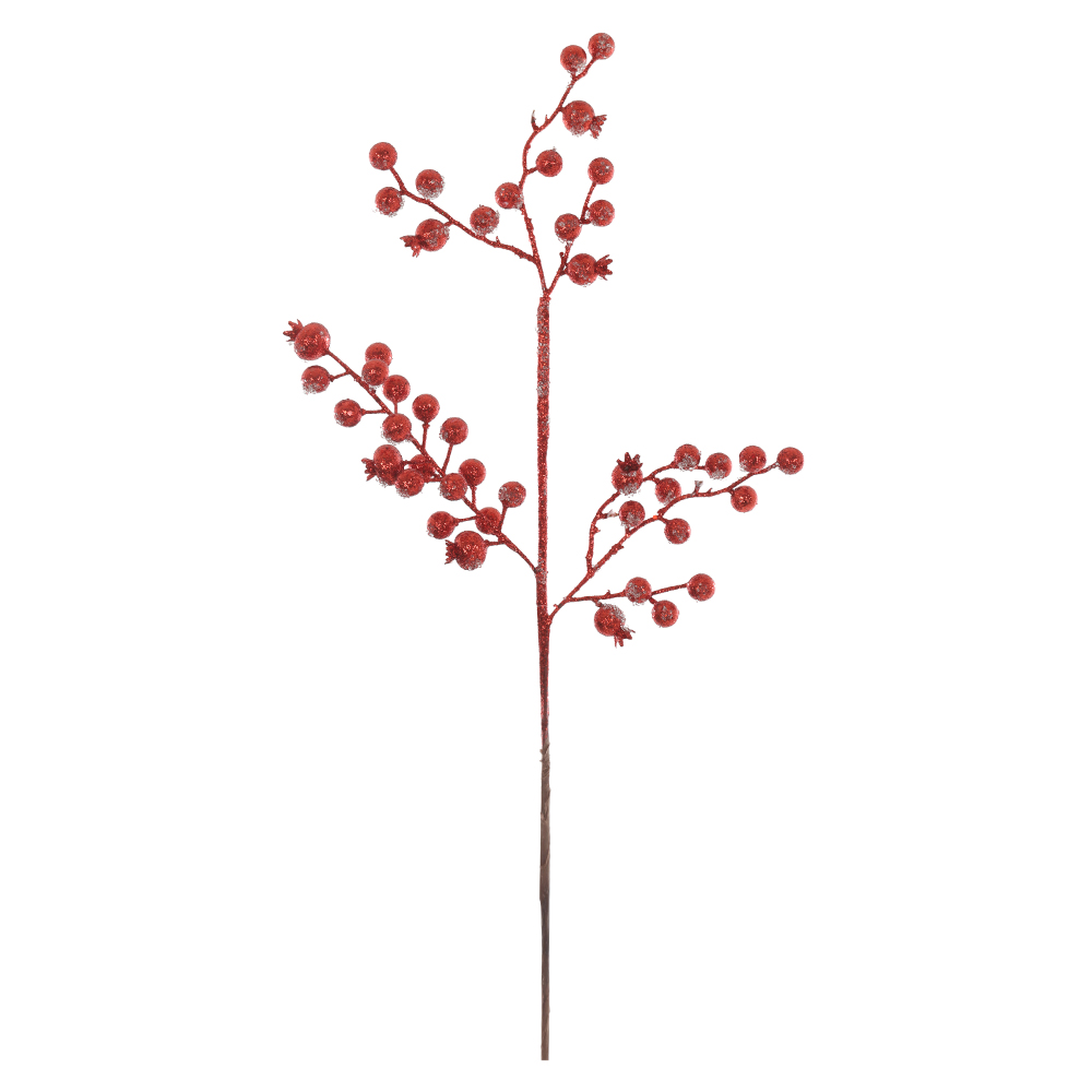 C.BERRY NATAL C/GLITTER (VERMELHO) 65cm