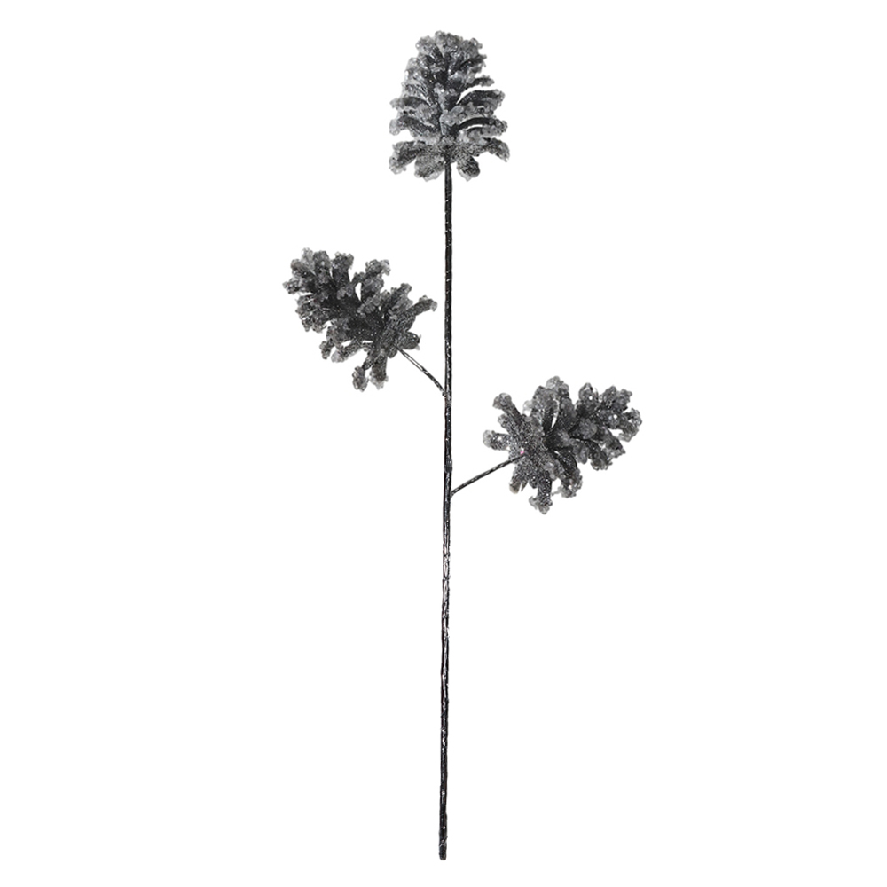 H.PINHA NATAL C/GLITTER (PRATA) 71cm