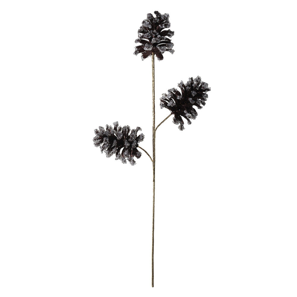 H.PINHA NATAL C/GLITTER (MARROM) 71cm