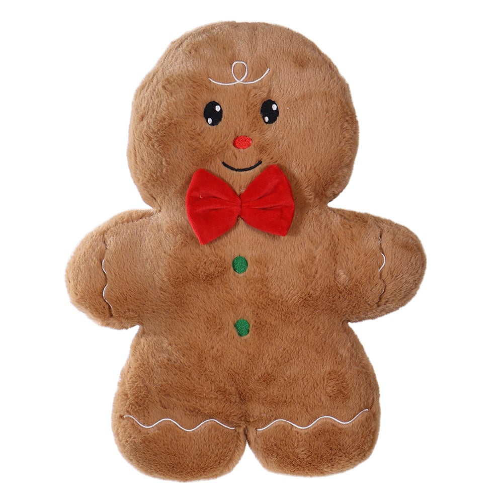 BONECO NATAL GINGERBREAD (BEGE VERMELHO) 42cm