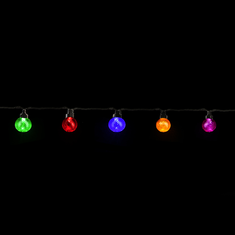 CORDAO DECORATIVO USO EXTERNO 20 LAMPADAS BOLAS. BIVOLT C/LUZ FIXA (COLORIDO) 9,