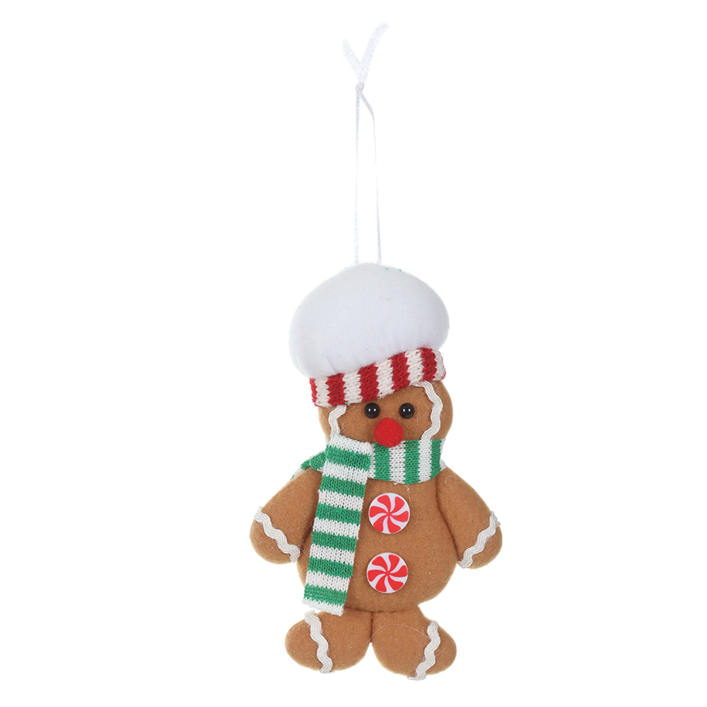 ENFEITE PENDENTE GINGER NATAL (MARROM) 16X11X11cm