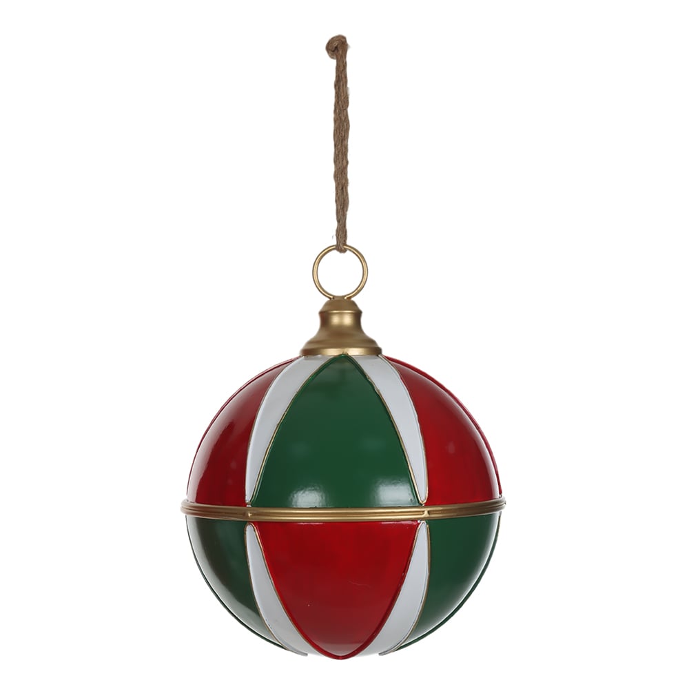 ENFEITE GUIZO NATAL (vermelho verde) 31X25X25cm 25D