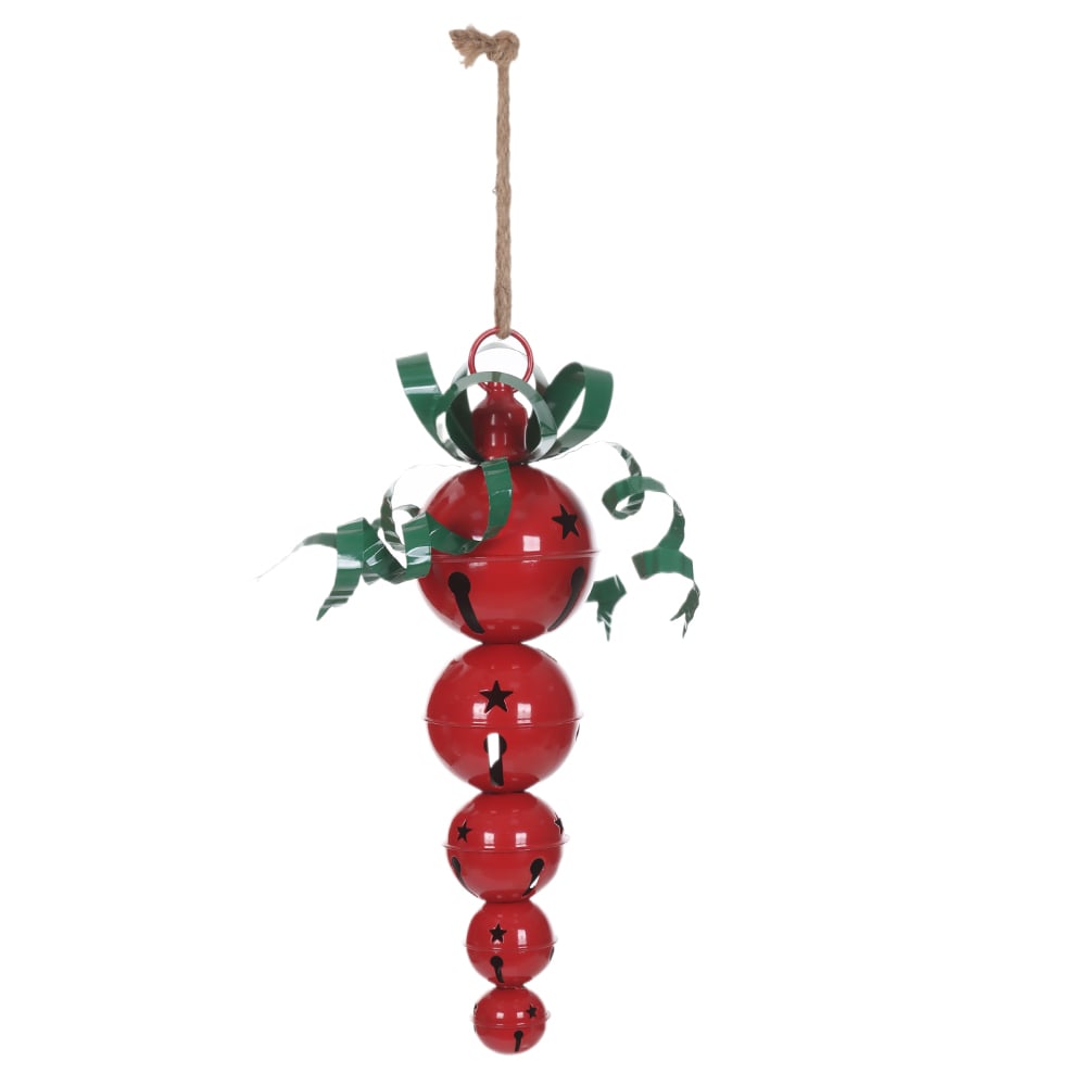 ENFEITE GUIZOS NATAL (vermelho verde) 41X13X13cm