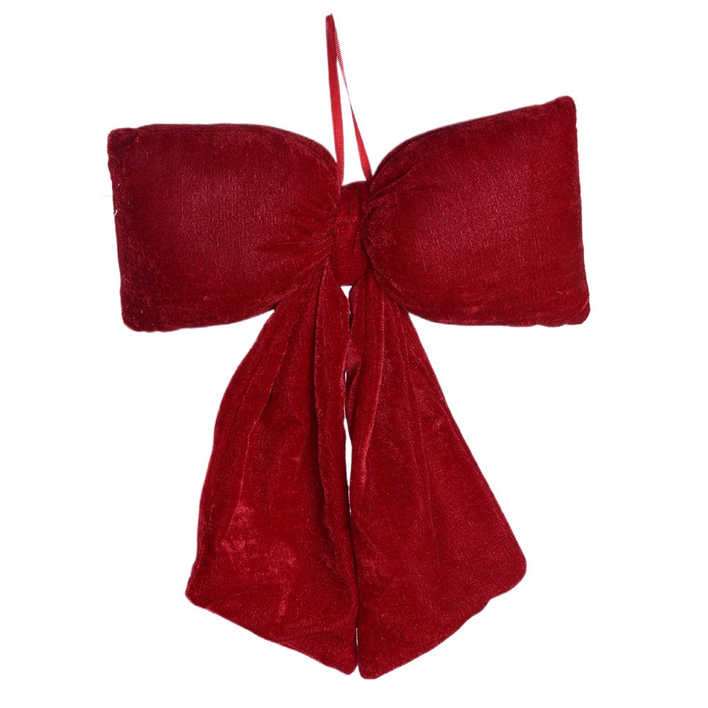 ENFEITE LACO NATAL (VERMELHO) 39X29cm