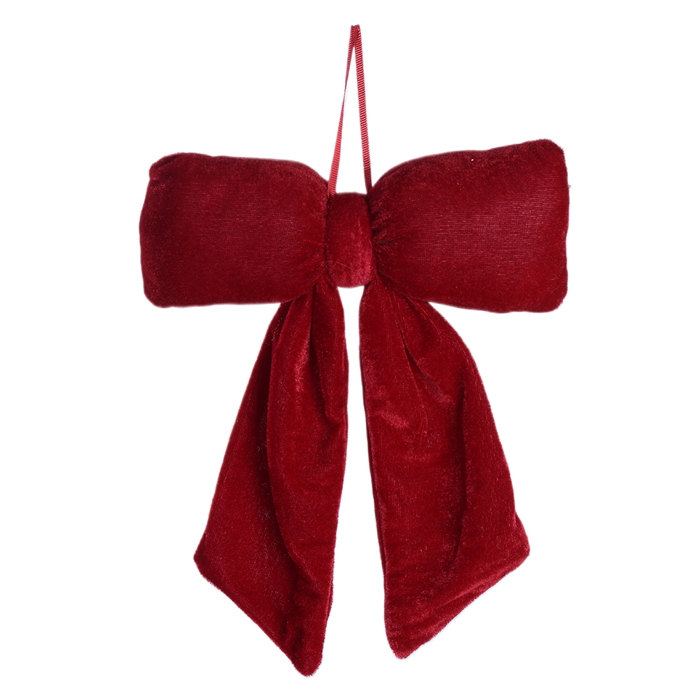 ENFEITE LACO NATAL (VERMELHO) 28X19cm