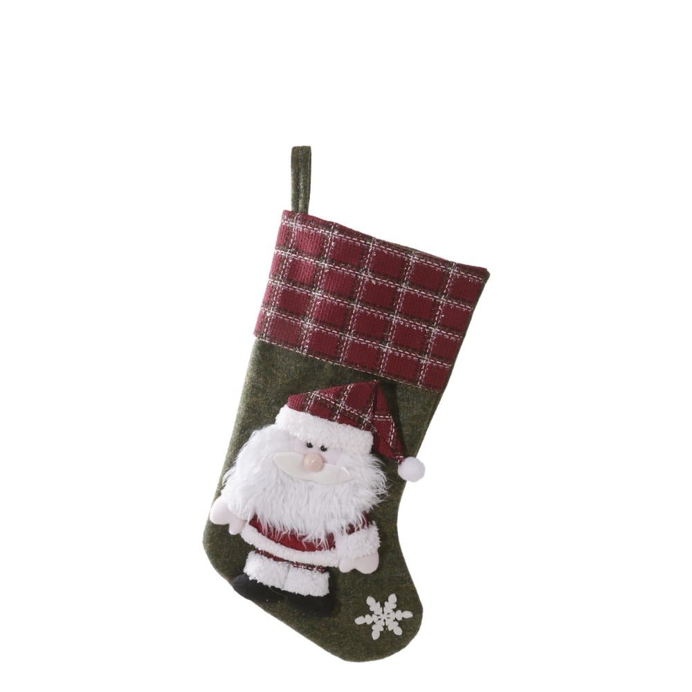 MEIA DE NATAL (VERMELHO VERDE) 44X1X27cm