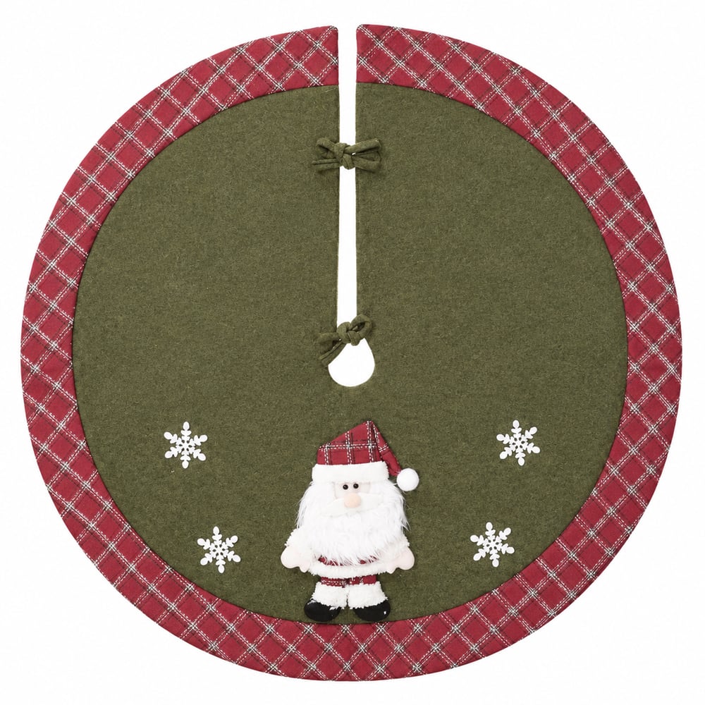 SAIA DE ARVORE NATAL (VERMELHO VERDE) 90X1,5X90cm