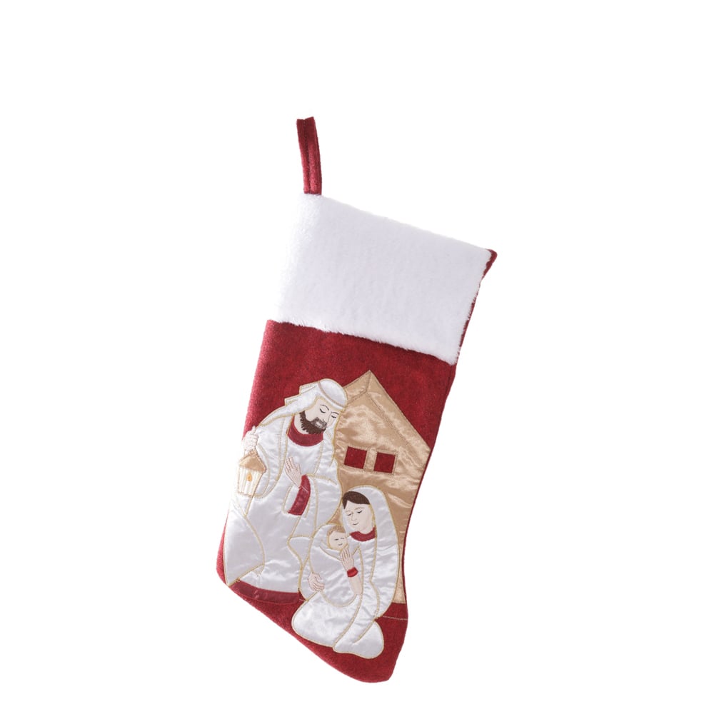 MEIA DE NATAL (VERMELHO) 46X0,5X22cm