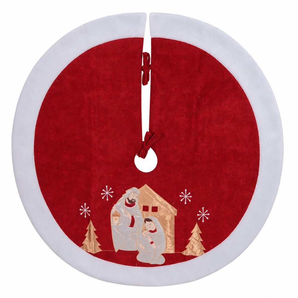 SAIA DE ARVORE NATAL (VERMELHO) 90X1X90cm