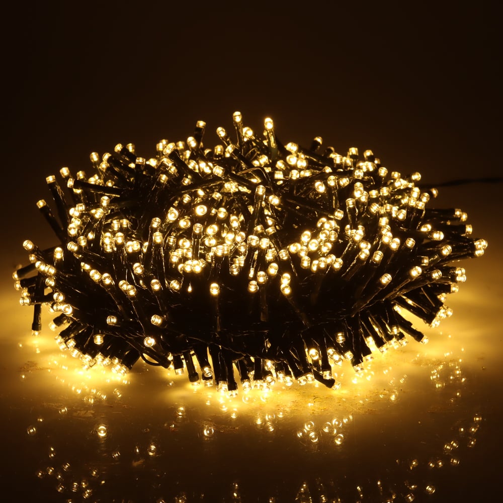 CORDAO 900 LED USO EXTERNO FIO VERDE BIVOLT C/LUZ FIXA (BRANCO QUENTE) 20m