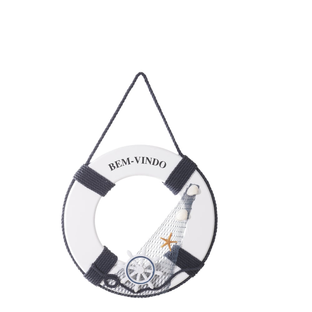 ENFEITE BOIA NATAL (BRANCO AZUL) 30D