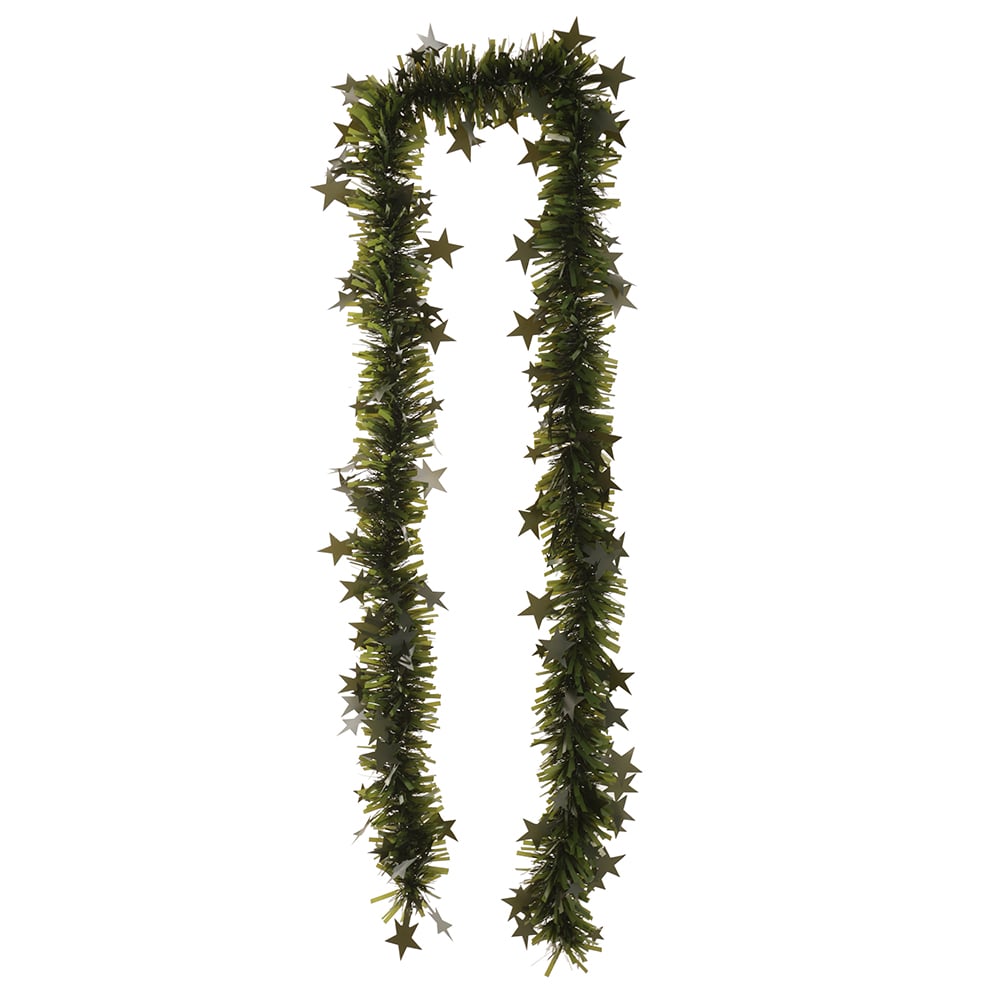 FESTAO FITA DECORADO ESTRELA (VERDE) 2mX9cm