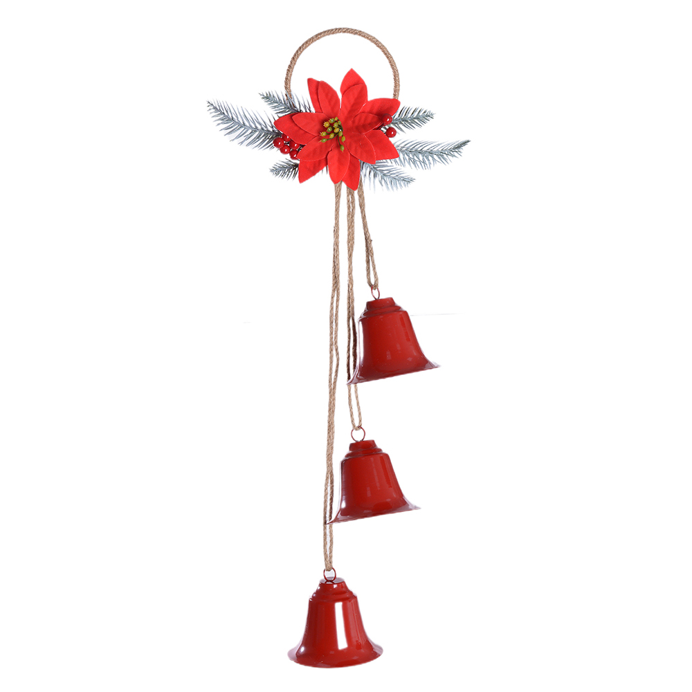 ENFEITE SINOS NATAL (VERMELHO) 25X58X9cm 9D