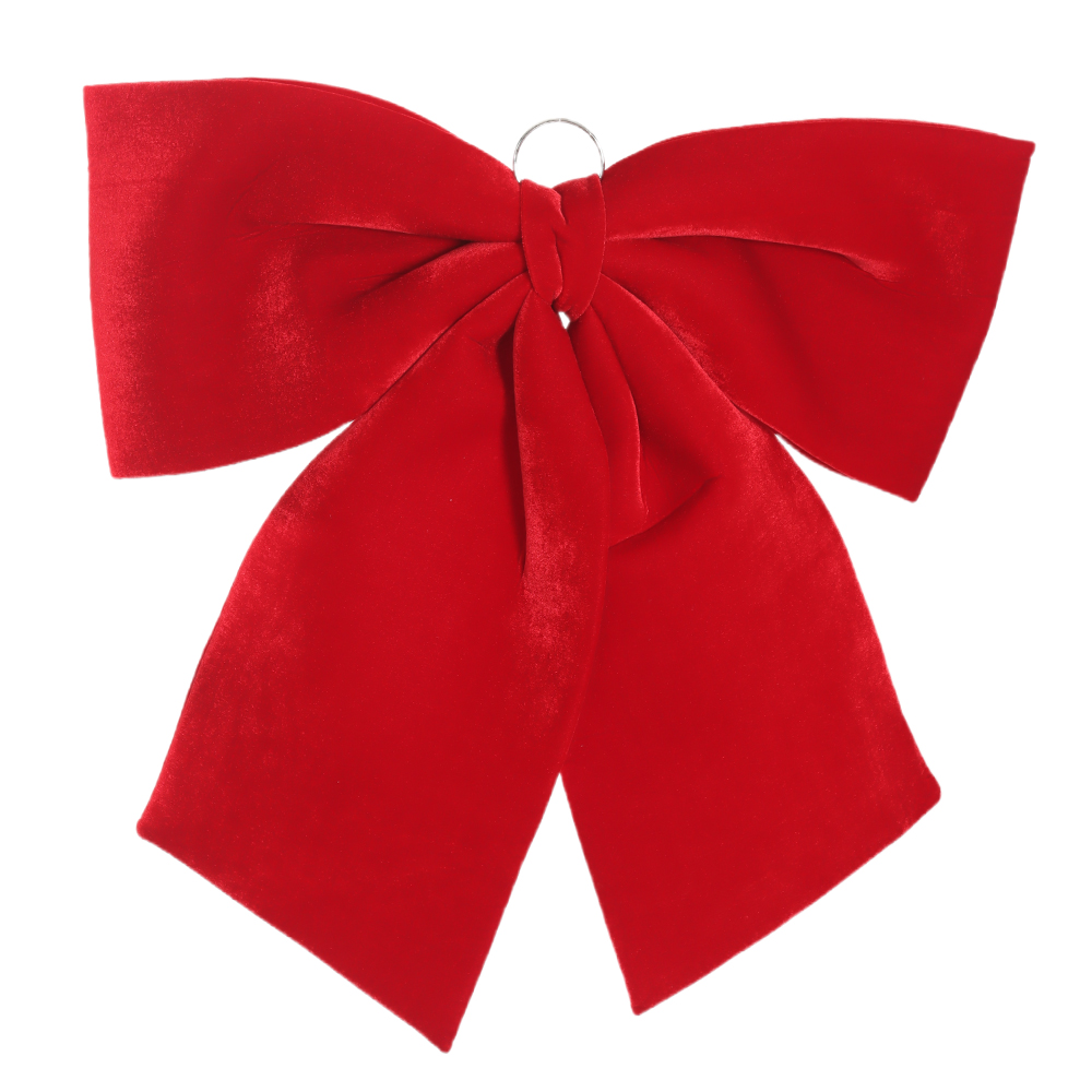 NATAL LACO  DECORATIVO 60cm (VERMELHO)