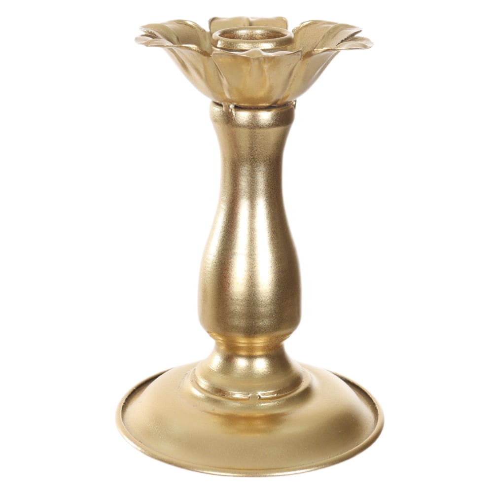 NATAL PORTA VELA  DECORATIVA 10X14,5X10cm (DOURADO)