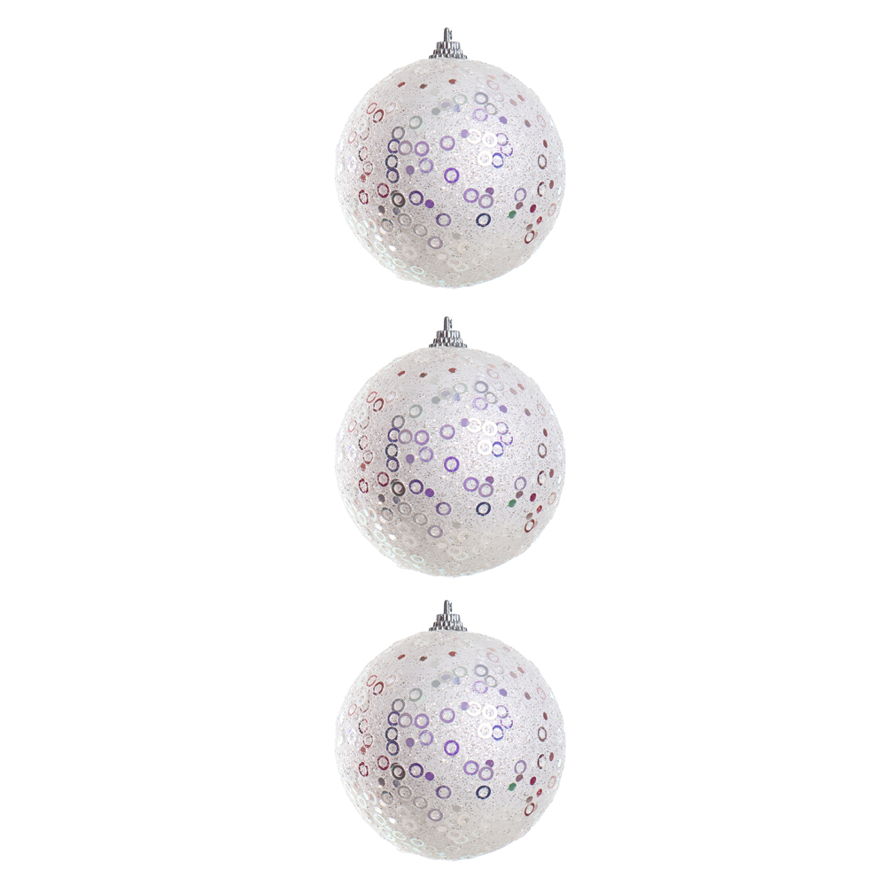 BOLAS DECORADAS NATAL C/3 (branco azul) 8D