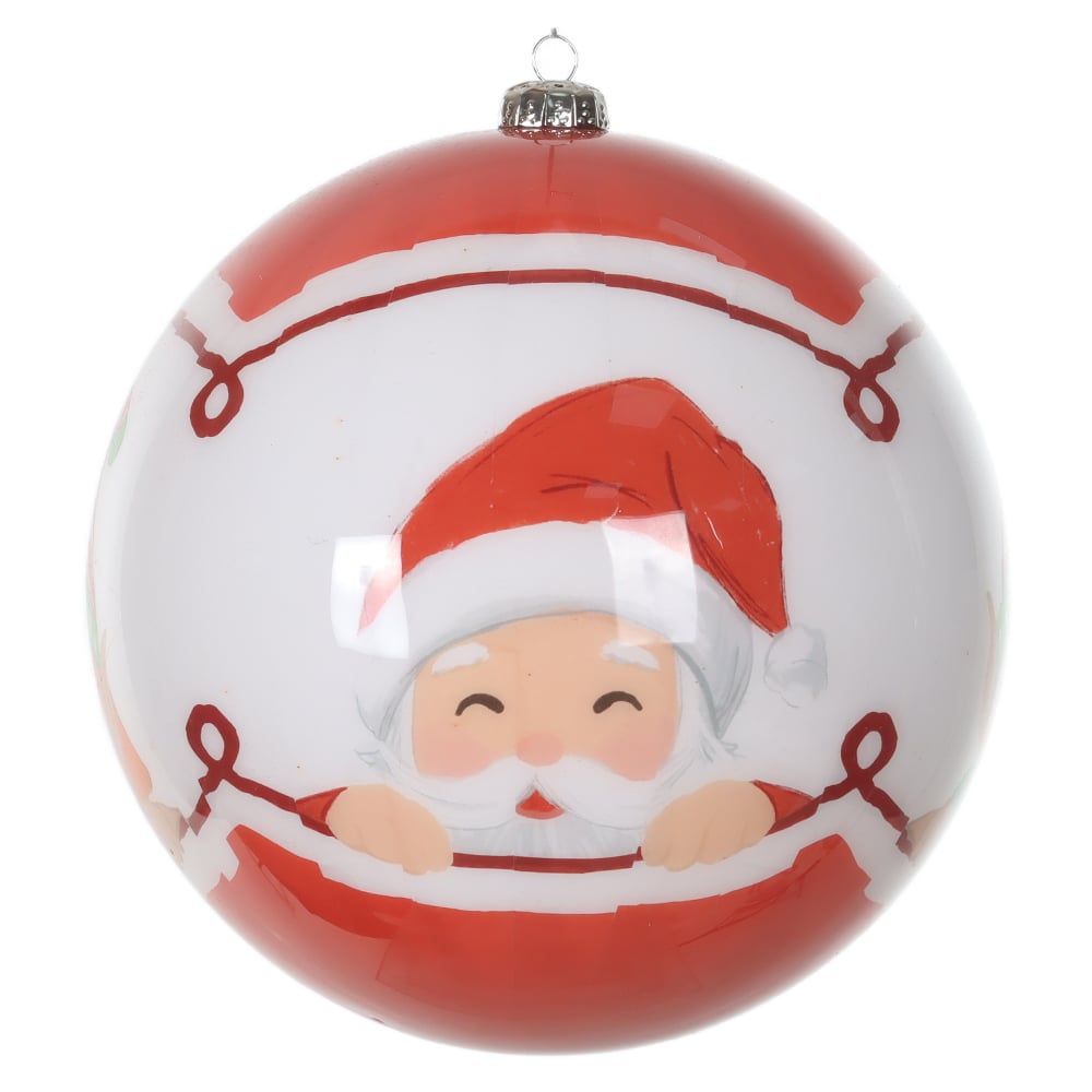BOLAS DECORADAS NOEL NATAL (VERMELHO) 15D