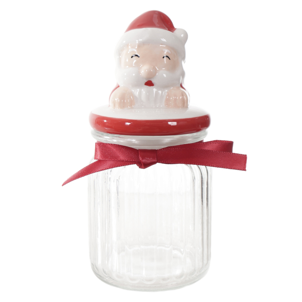 POTE VIDRO 300ml (VERMELHO) 17X7,5cm