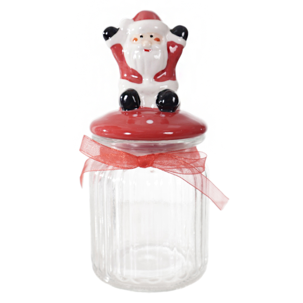 POTE VIDRO 300ml (VERMELHO) 17X7,5cm