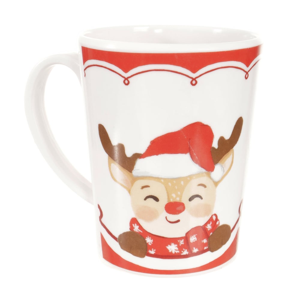 CANECA MELAMINA 350ml (VERMELHO) 11X8cm