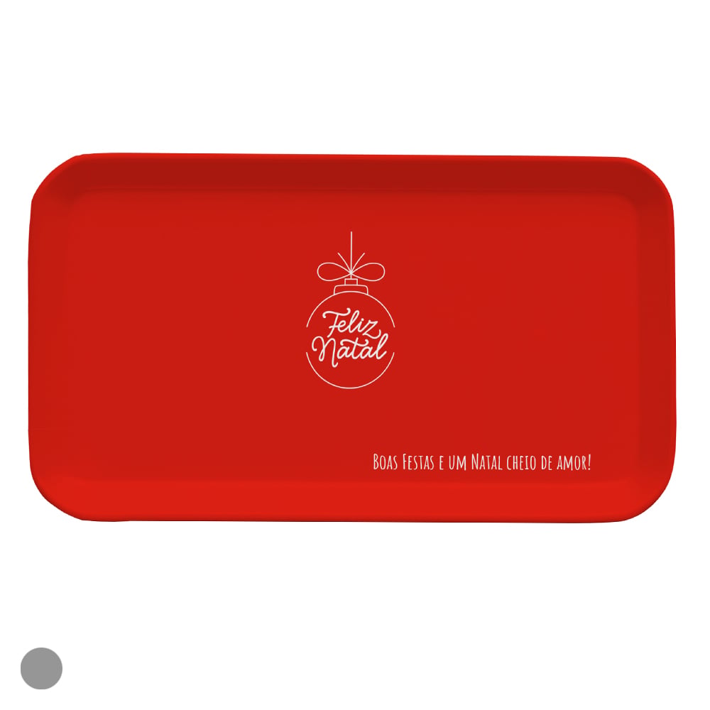 BANDEJA MELAMINA (VERMELHO) 16,5X29,5cm