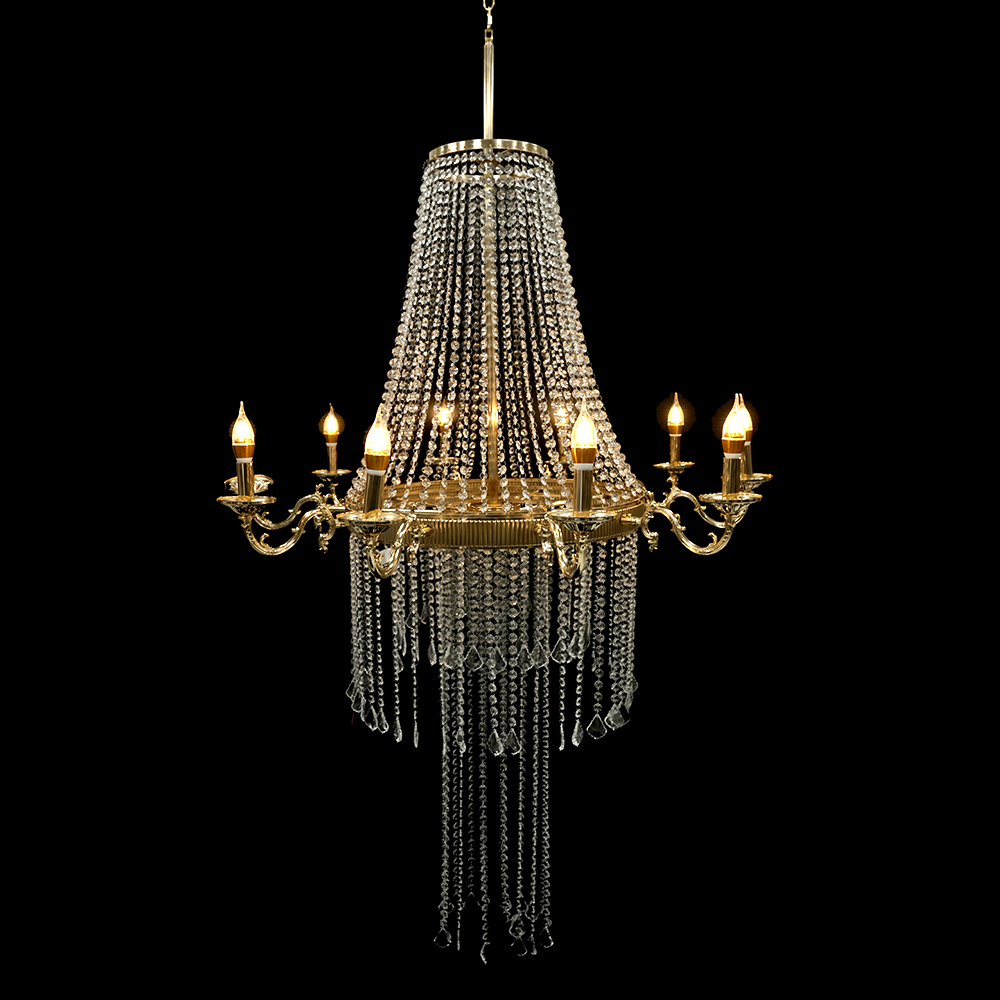 LUZ DECOR LUSTRE LED 220V (DOURADO) 1,2m 110D
