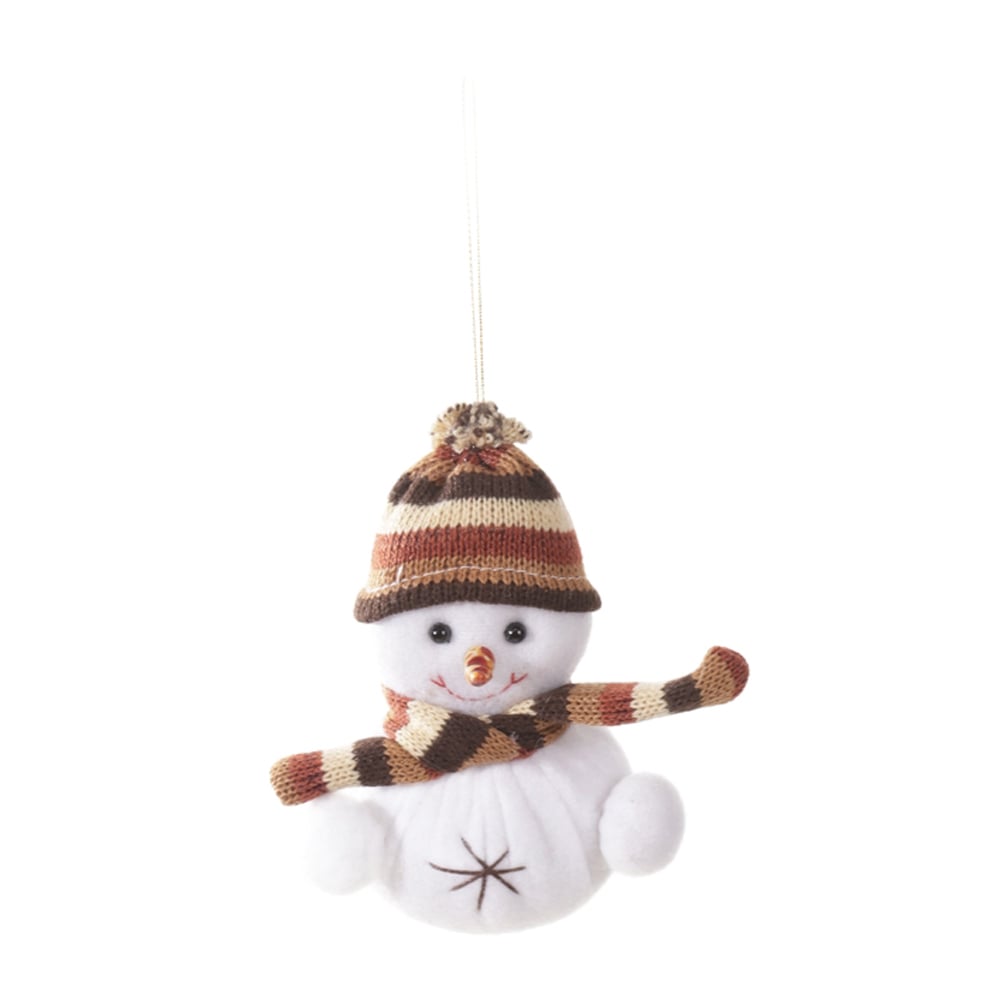 ENFEITE BONECO DE NEVE NATAL (BRANCO) 12cm