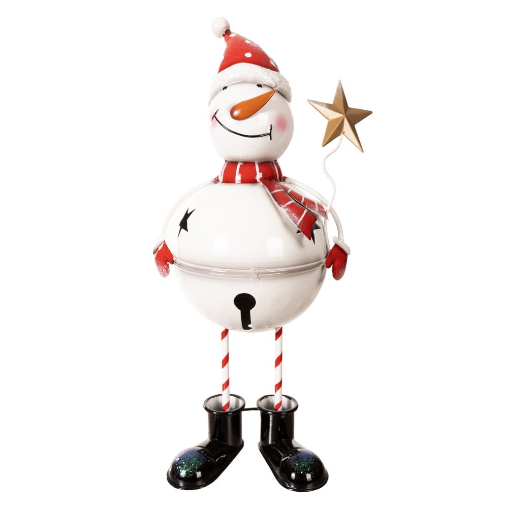 NATAL  BONECO DE NEVE DECORATIVO 45,5X16,5X24cm (COLORIDO)