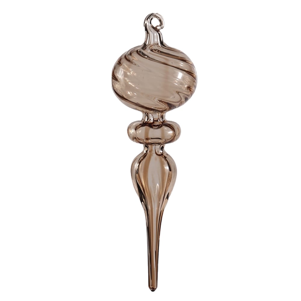 ENFEITE PENDENTE NATAL (MARROM) 19X5,5cm
