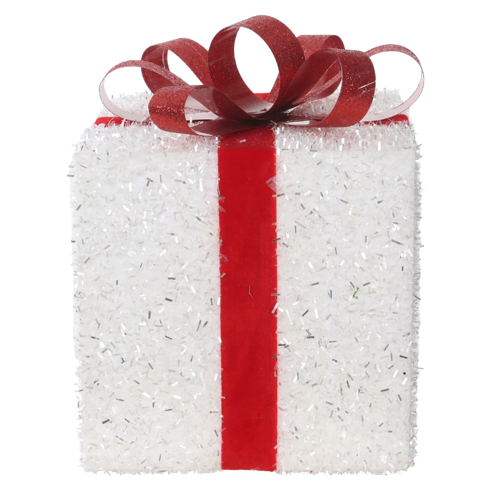 ENFEITE PENDENTE PRESENTE NATAL (BRANCO) 26X20X20cm 20D