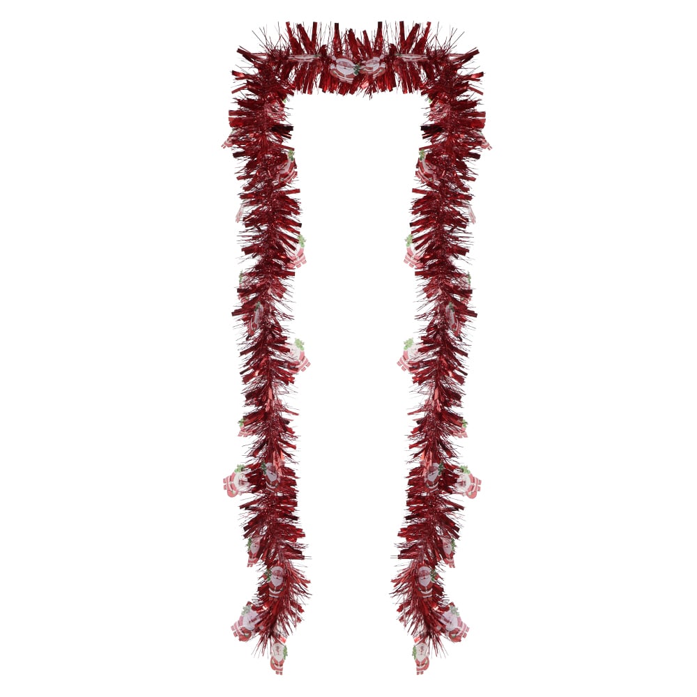 FESTAO FITA DECORADO NOEL METALIZADO (VERMELHO) 2mX9cm