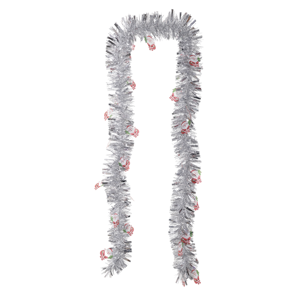 FESTAO FITA DECORADO NOEL METALIZADO (PRATA) 2mX9cm