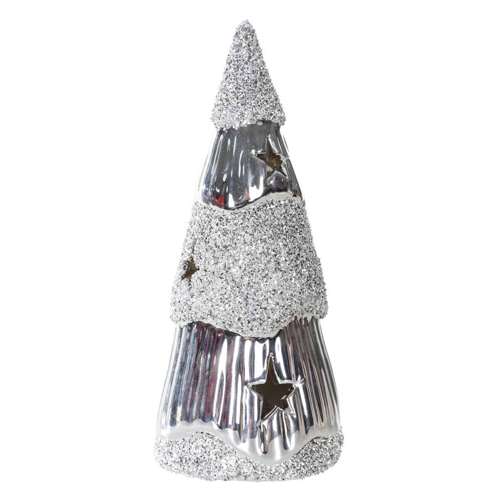 NATAL ARVORE  DECORATIVA C/LED 15,2X6,8X6,8cm (DOURADO)