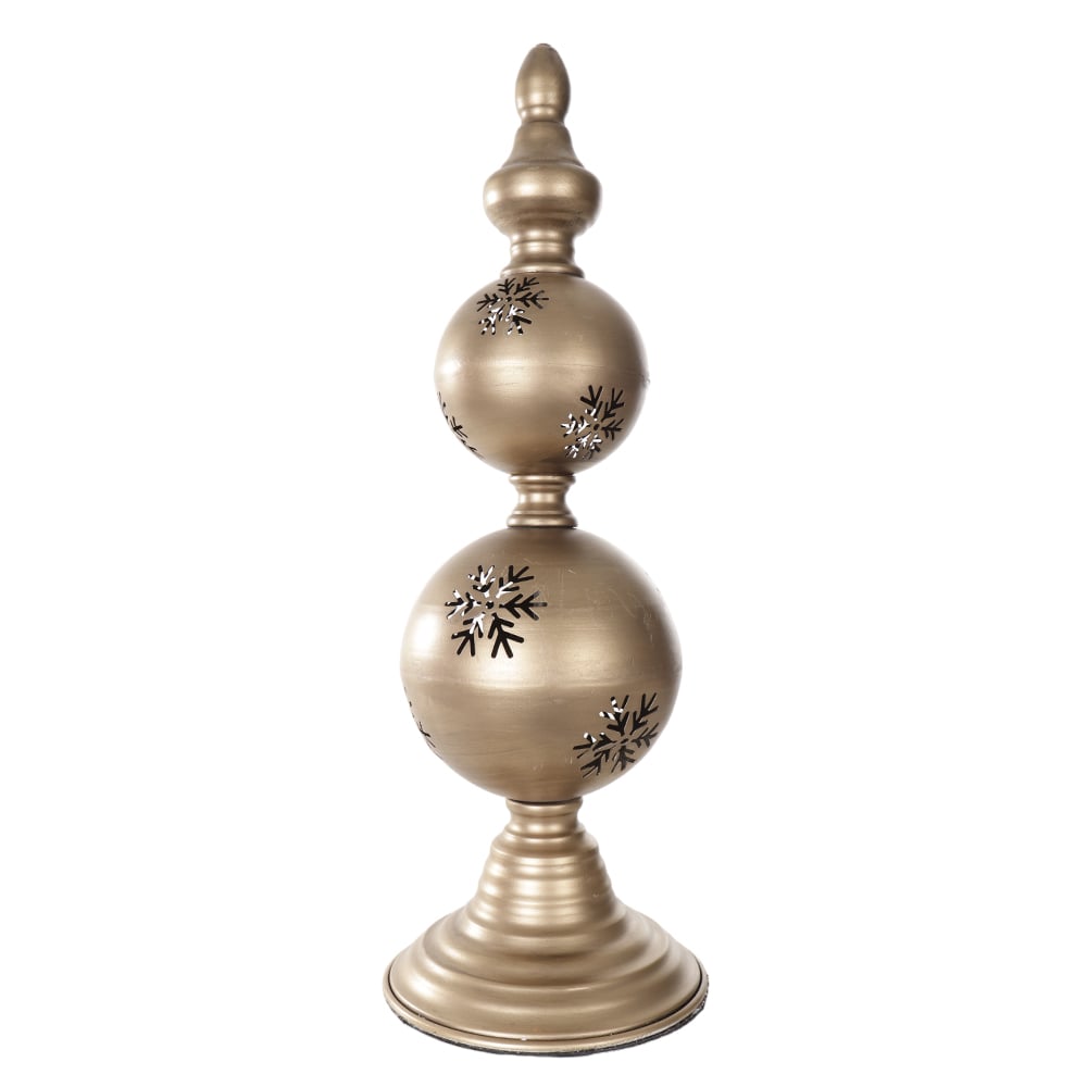 NATAL TORRE DE GUIZO  DECORATIVA 43X15X15cm (DOURADO)