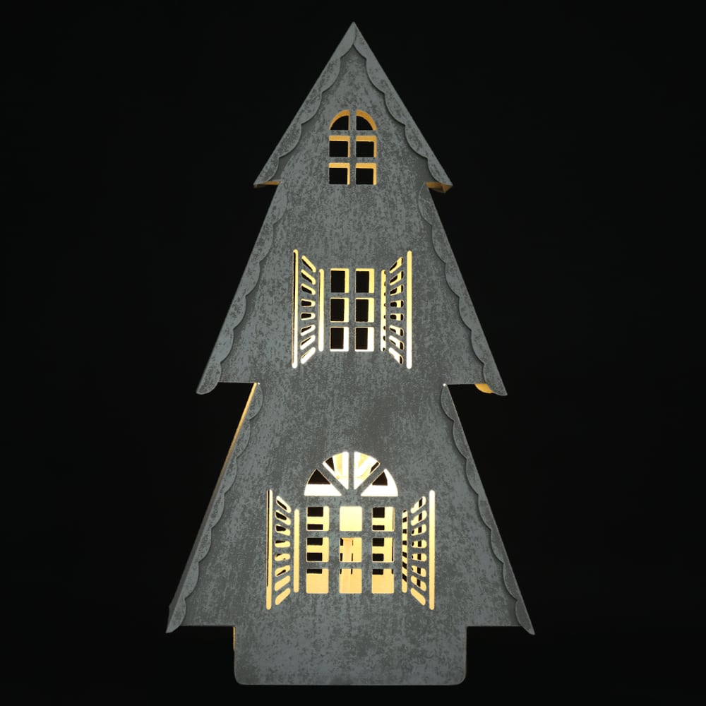 NATAL ARVORE  DECORATIVA BIVOLT 68,5X16X37,5cm (BRANCO)