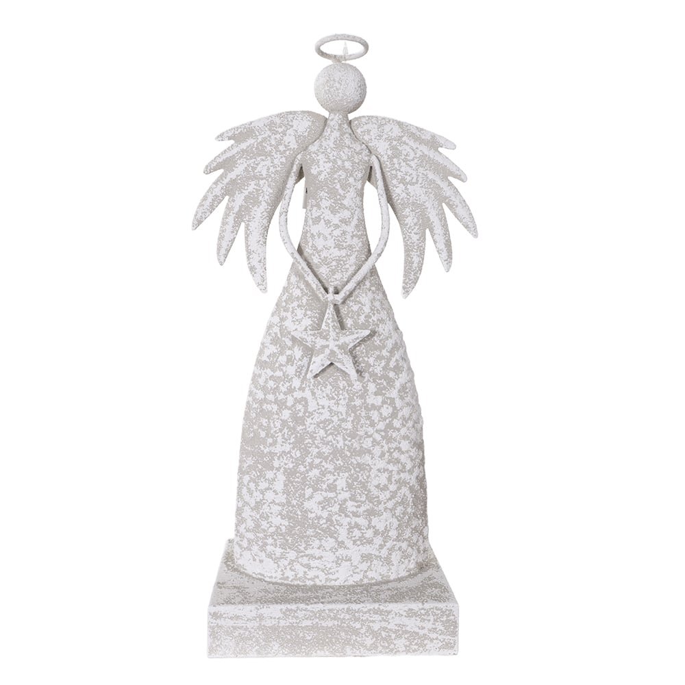 NATAL ANJO  DECORATIVO 38,5X11X20cm (BRANCO)