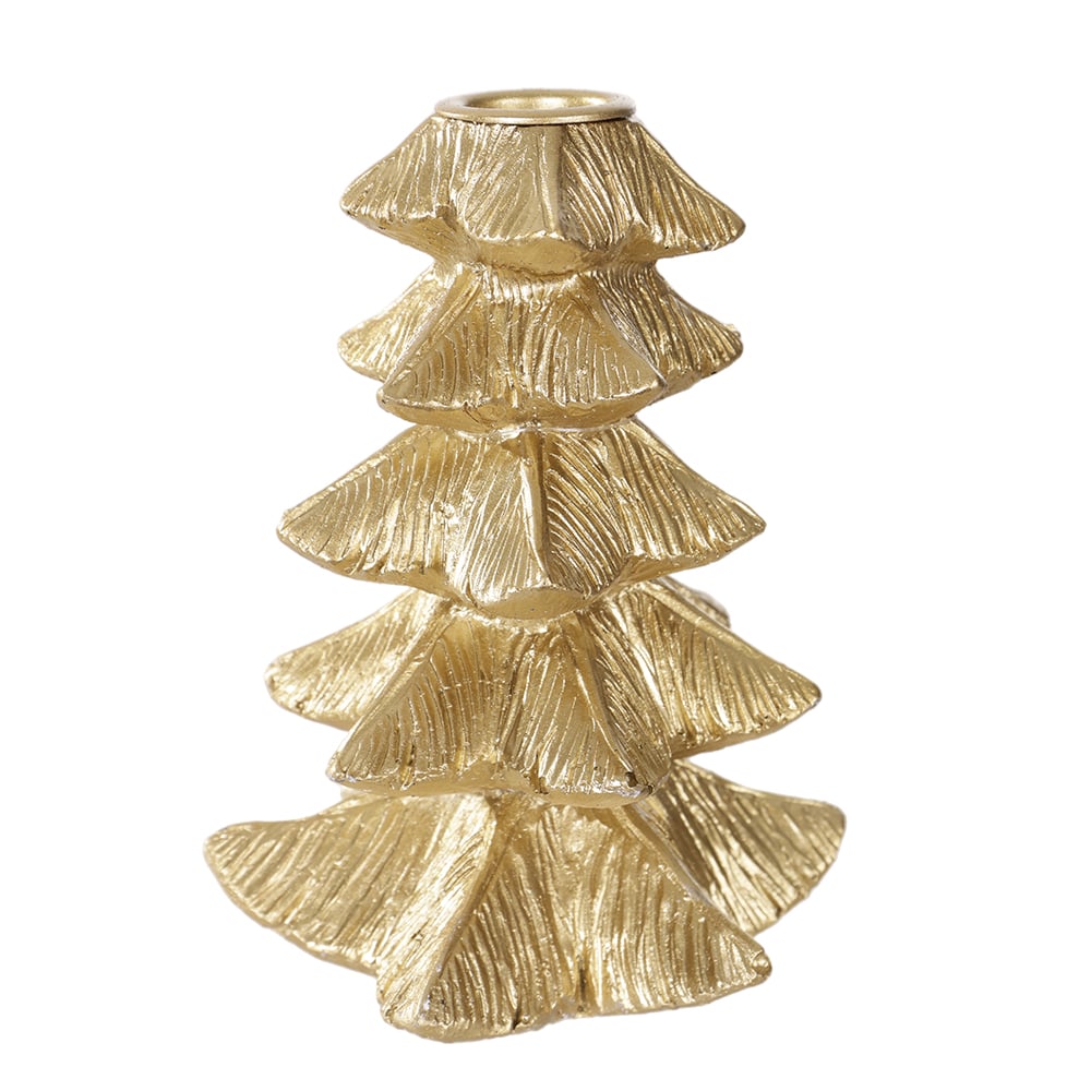 NATAL ARVORE  DECORATIVA 15,5X10,5X10,5cm (DOURADO)