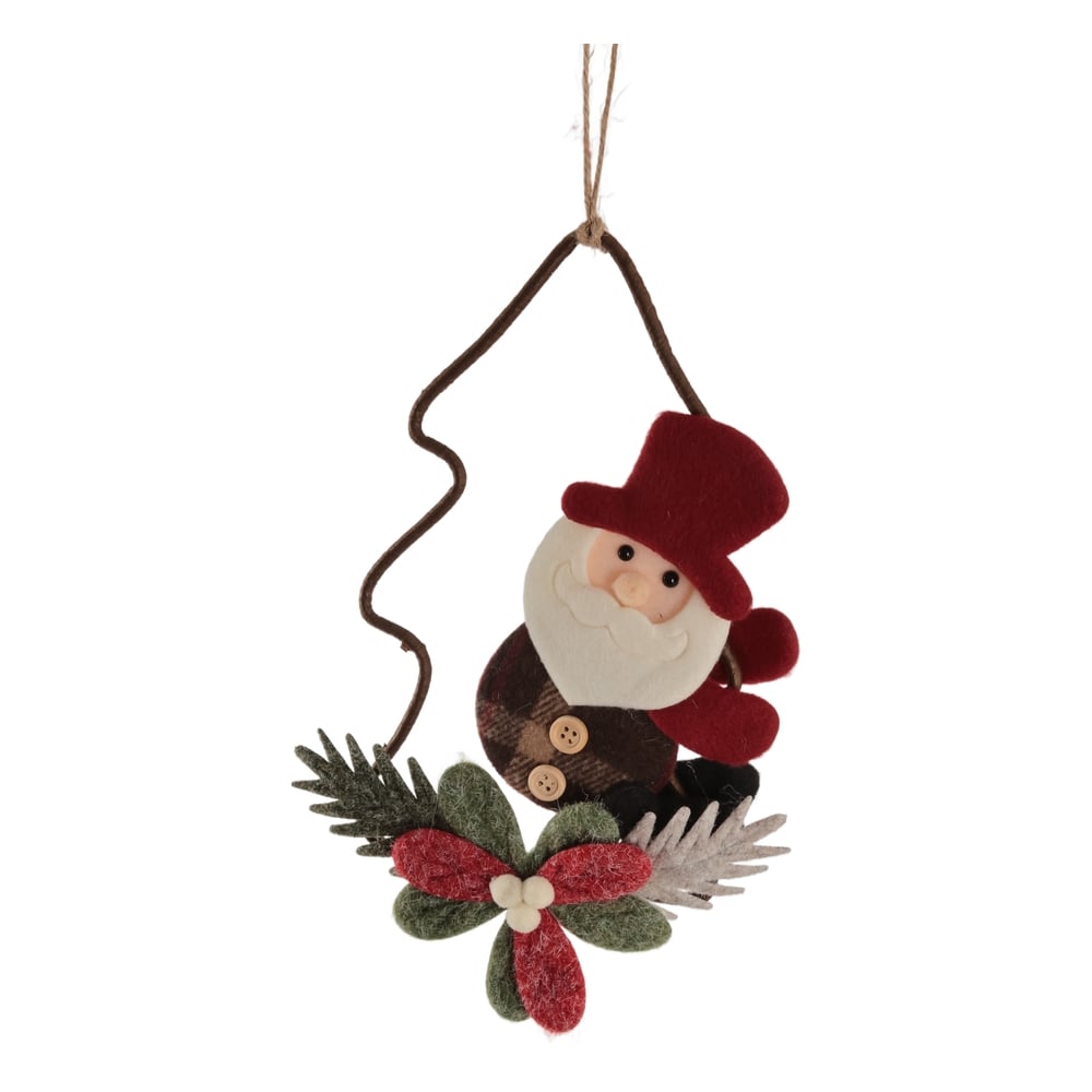 ENFEITE PARA PENDURAR NOEL NATAL (VERMELHO) 12X21cm