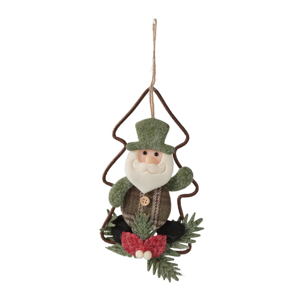 ENFEITE PARA PENDURAR NOEL NATAL (VERDE) 12X21cm
