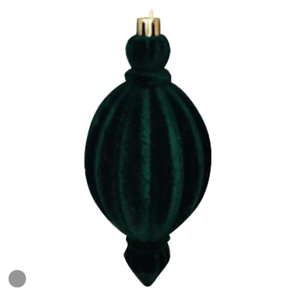 ENFEITE PENDENTE NATAL (VERDE ESCURO) 14X6X6cm