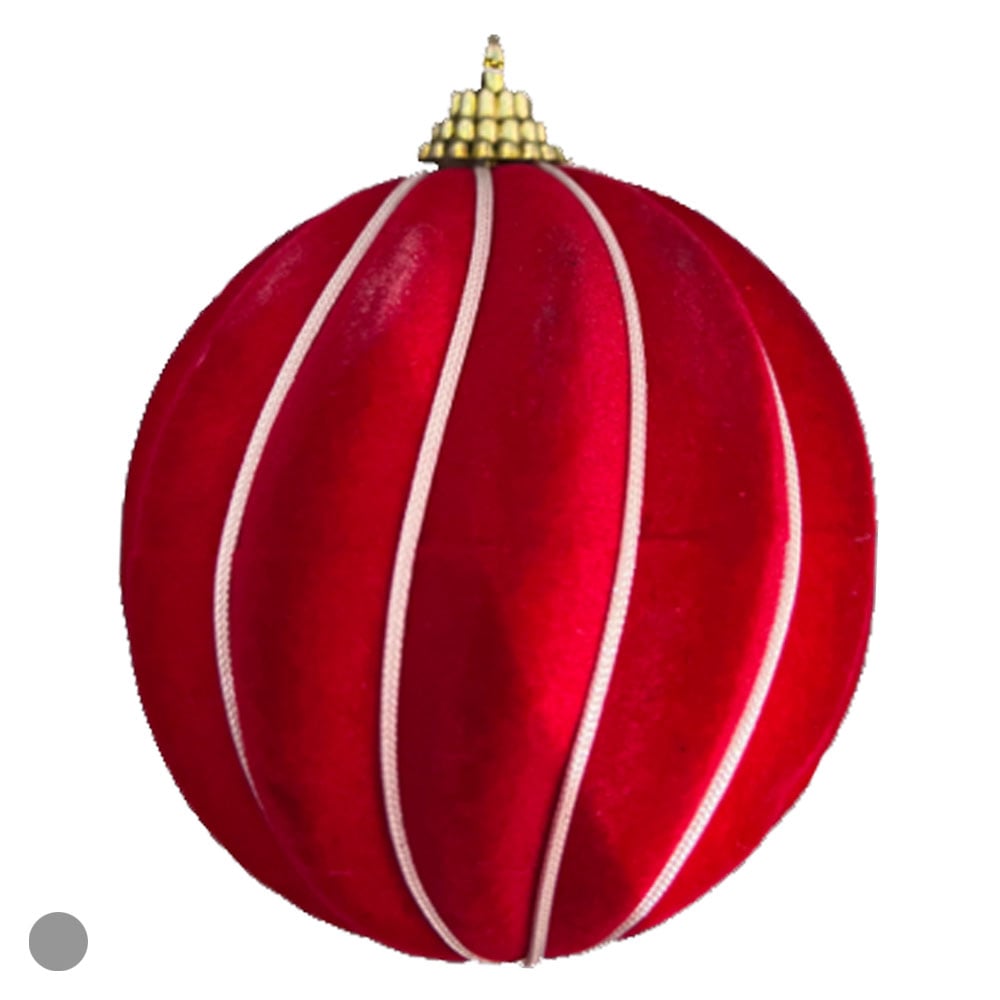 BOLAS DECORADAS NATAL (VERMELHO) 8D