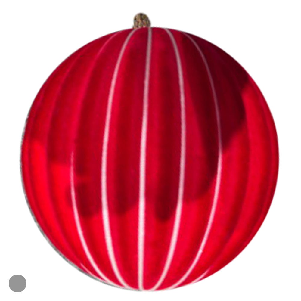 BOLAS DECORADAS NATAL (VERMELHO) 12D