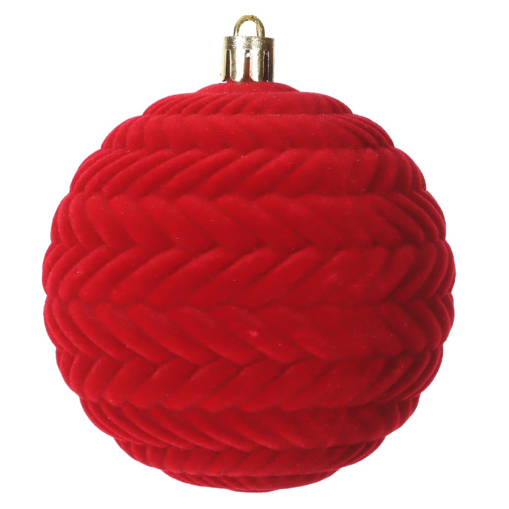 BOLAS DECORADAS NATAL (VERMELHO) 8D
